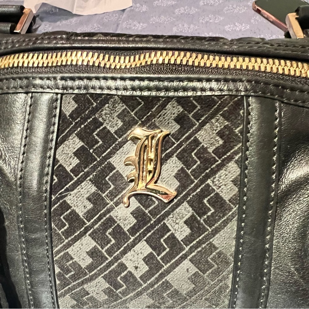 LAMB Imperia bag, black with gold accents - Picture 9 of 10